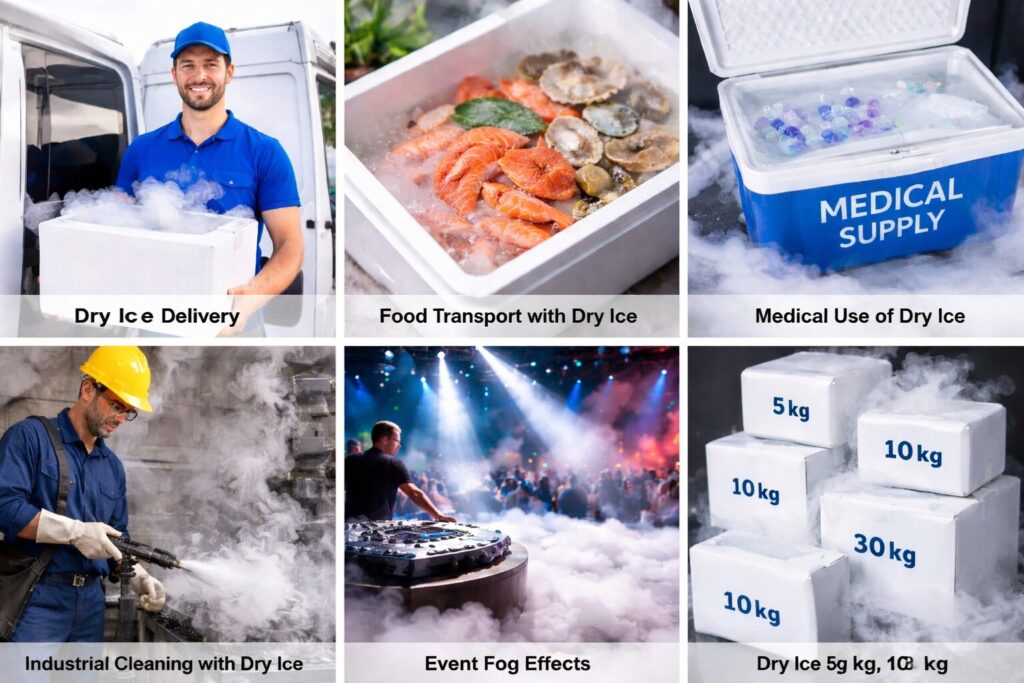 dry ice Pakistan delivery uses and applications
