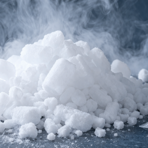 Dry ice blocks used for keeping meat fresh during Bakra Eid delivery in Pakistan