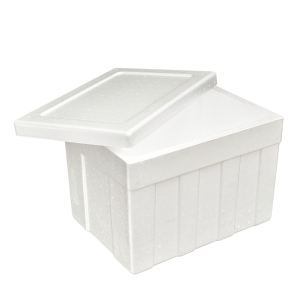 Thermocol cold storage box used for safe meat delivery during Bakra Eid in Pakistan