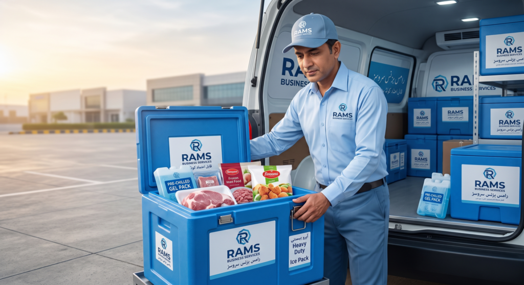 how to transport frozen food in Pakistan