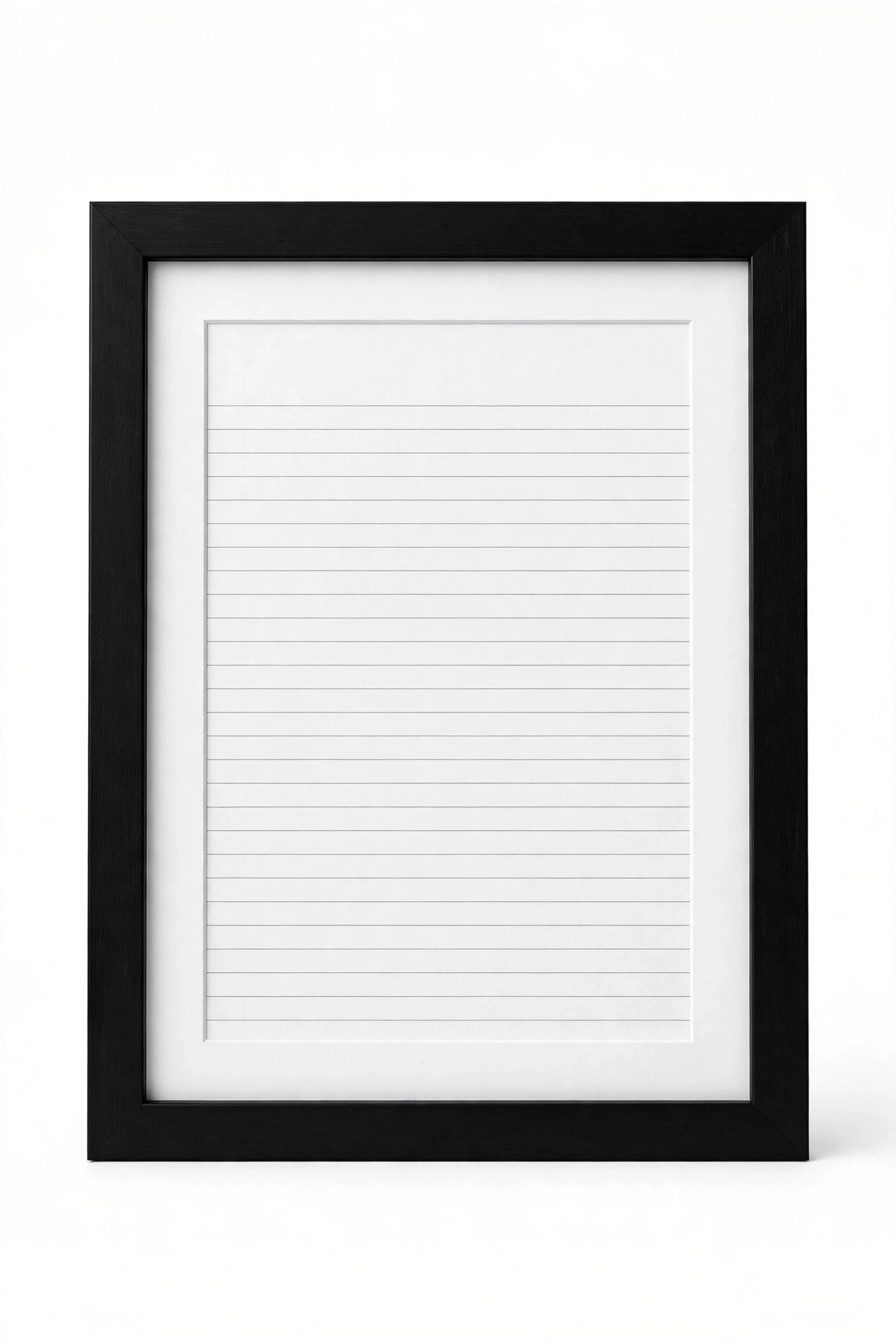 Black A4 size photo frame