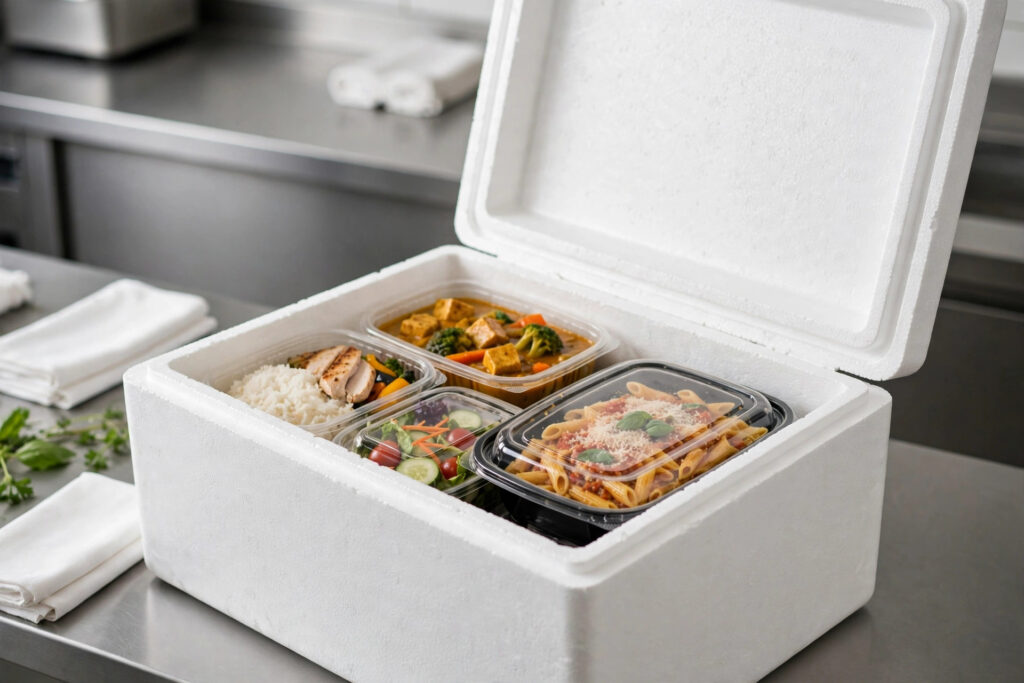 Thermopore box for food delivery